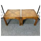 2 Vintage Asian Style Side Tables