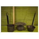 Copper Dippers & Spittoon