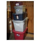 5 Totes w/ Lids