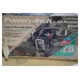 Power Winch 12 Volt - Used & Untested - AS IS