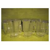 3 Plastic Pitchers & 4 Napkin Holders