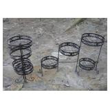 2 Folding Plant Stands