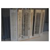 3 Painted Shutters  36" x 15" each