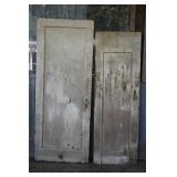 2 Wood Doors Approx 77 1/8" x 30" x 1.5" and