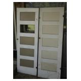 2 Wood Doors Approx 71.5" x 24" x 3/4"