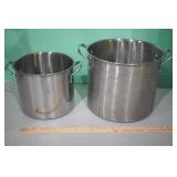 S.S. Soup Pots  10 x 12 & 8 x 9