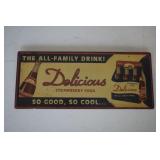 Delicious Strawberry Soda Advertisement 5" x 12"