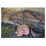 Tractor Seat, Funnel, Plow & Wire