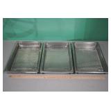 S.S. Steam Table Pans w/ Trivets 2.5" x 21" x 13"