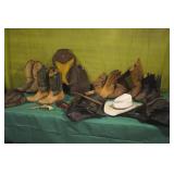 Leather Boots & Rustic Decor