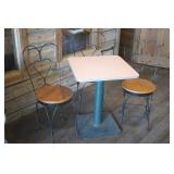 Table & 3 Parlor Chairs