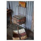 Vintage Fold Away Baskets w/ Rack