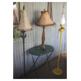 Table & Floor Lamps plus Folding Tray