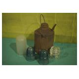 Insulators, Kerosene Can & Light Cover