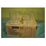 12 Heavy Glass Mugs