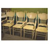 4 Dining Chairs - 2 are Captain Chairs