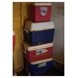 4 Ice Chests -AS IS