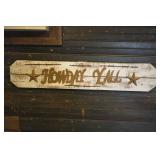 Howdy Sign - Wood & Metal