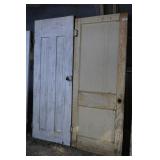 2 Wood Doors 81" x 31" x 1 5/8" & 79" x 32 x 1 3/8