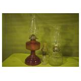3 Kerosene Lamps
