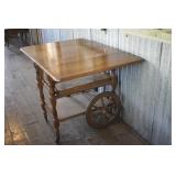 Drop Leaf Serving Cart 29 x 28 x 20