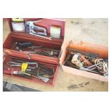 Red & Orange Tool Box w/ Contents