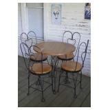 Ice Cream Parlor Table & Chairs
