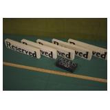Hand Painted Reserved Signs