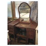 Vanity w/ Mirror & Table "Needs TLC"