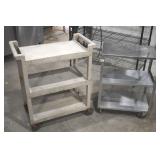 S.S. & Rubbermaid Carts "Well Used" "AS-IS"