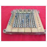 Antique Railroad Telegraph Switchboard - Marked