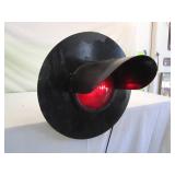 Railroad Red Lens Warning Light w/ Bracket -