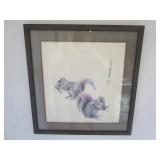 "Two Squirrels" Frank T Gee "Signed & Numbered"