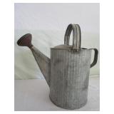 # 12 Ribbed Water Can w/ Copper Rose Sprinkler