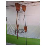 Old Country Store Wire Display Rack w/ Brooms
