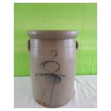 Primitive #3 Bee Sting Crock Stoneware, Salt Glaze