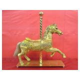 Carousel Horse w/ Brass Base  19" x 16" x 4"