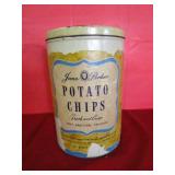 Jane Parker Potato Chip Tin