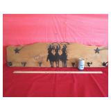 Western Coat & Hat Hooks  12" x 46"