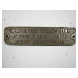 Iron Embossed Sign / Plaque  20" x 5" x .5"