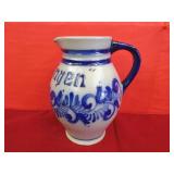 Vintage German Salt-Glazed Pitcher