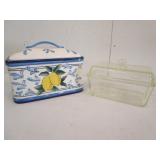 Westinghouse Loaf Pan w/ Lid & Ceramic Bread Box