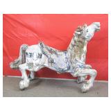 Vintage Carousel Horse - Cast Aluminum 50 lbs