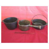 Cast Iron Pot w/ Handles "No Markings"