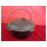 Unmarked Dutch Oven - Lid is Marked 8
