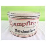 Campfire Marshmallows TIn Vintage, Smores, Decor