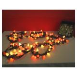 5 Strands of Bearcat Orange & White Christmas