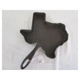 Texas Shaped Cast Iron Skillet 5.5 lbs