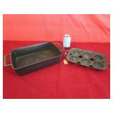 Vintage Cast Iron 6 Well Muffin Pan