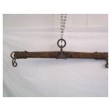Horse & Mule Single Tree w/ Ring & Chain Hooks -